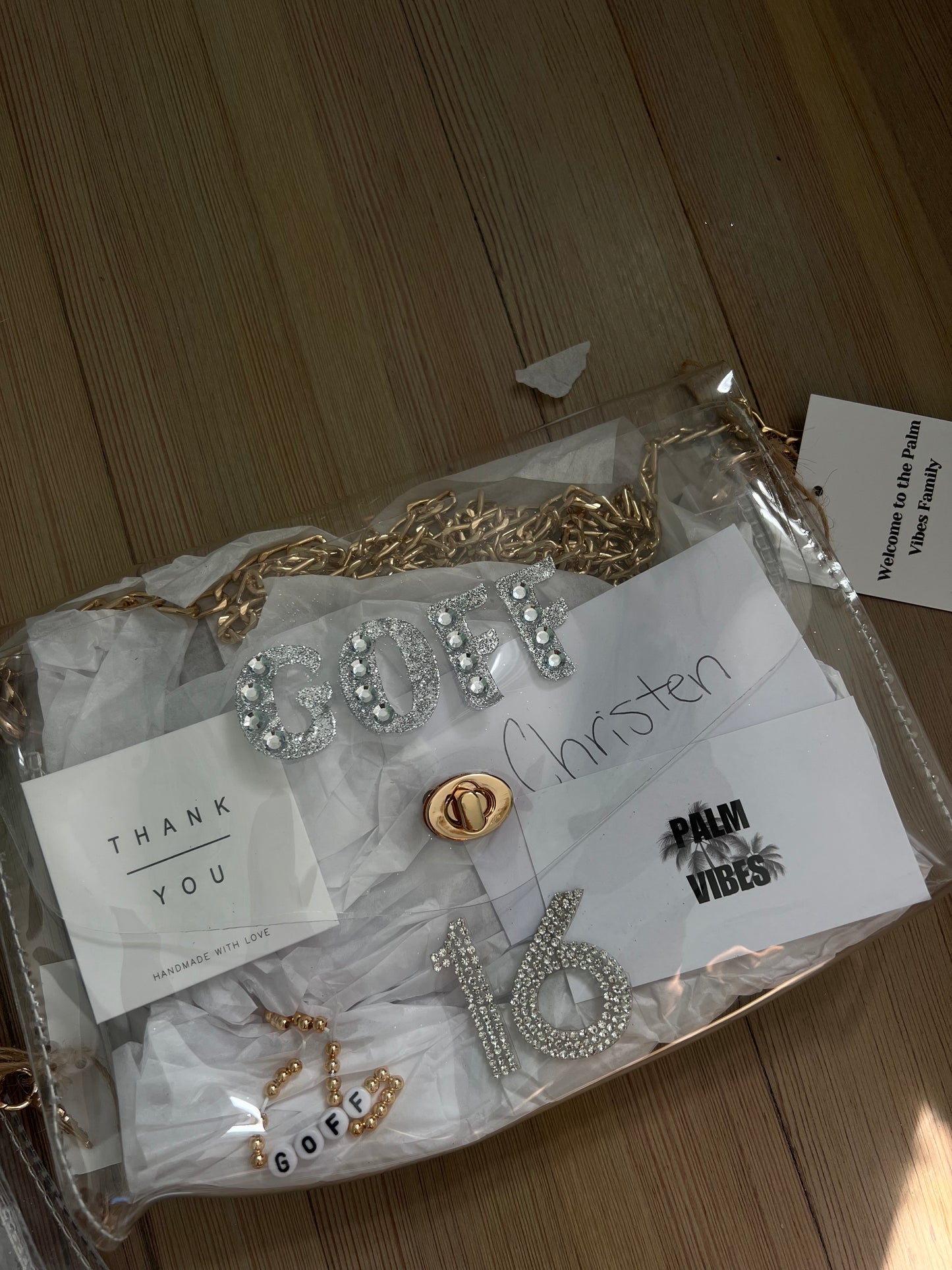 Rhinestone Stadium Approved Bag