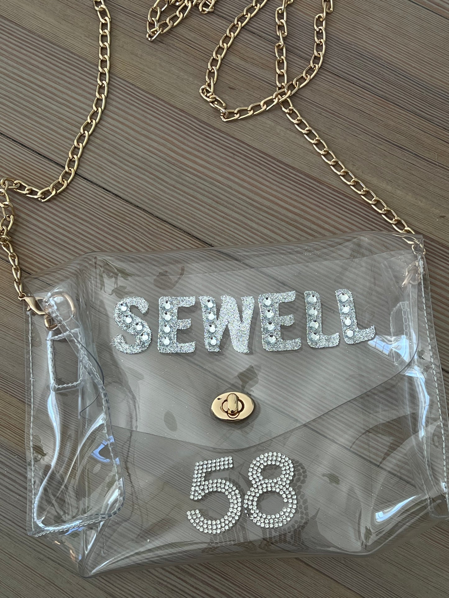 Rhinestone Stadium Approved Bag