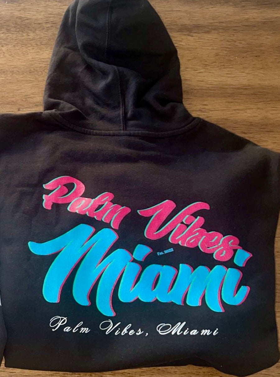 MIAMI VICE PALM VIBES HOODIE