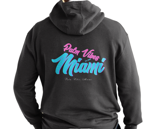 MIAMI VICE PALM VIBES HOODIE